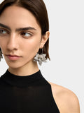 Aros Abiertos Maxi Flor Con Cristales