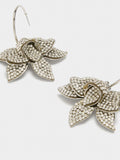 Aros Abiertos Maxi Flor Con Cristales