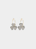 Aros Maxi Flor Con Cristales