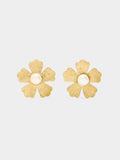 Pendientes Flor Con Perlas De Agua Dulce
