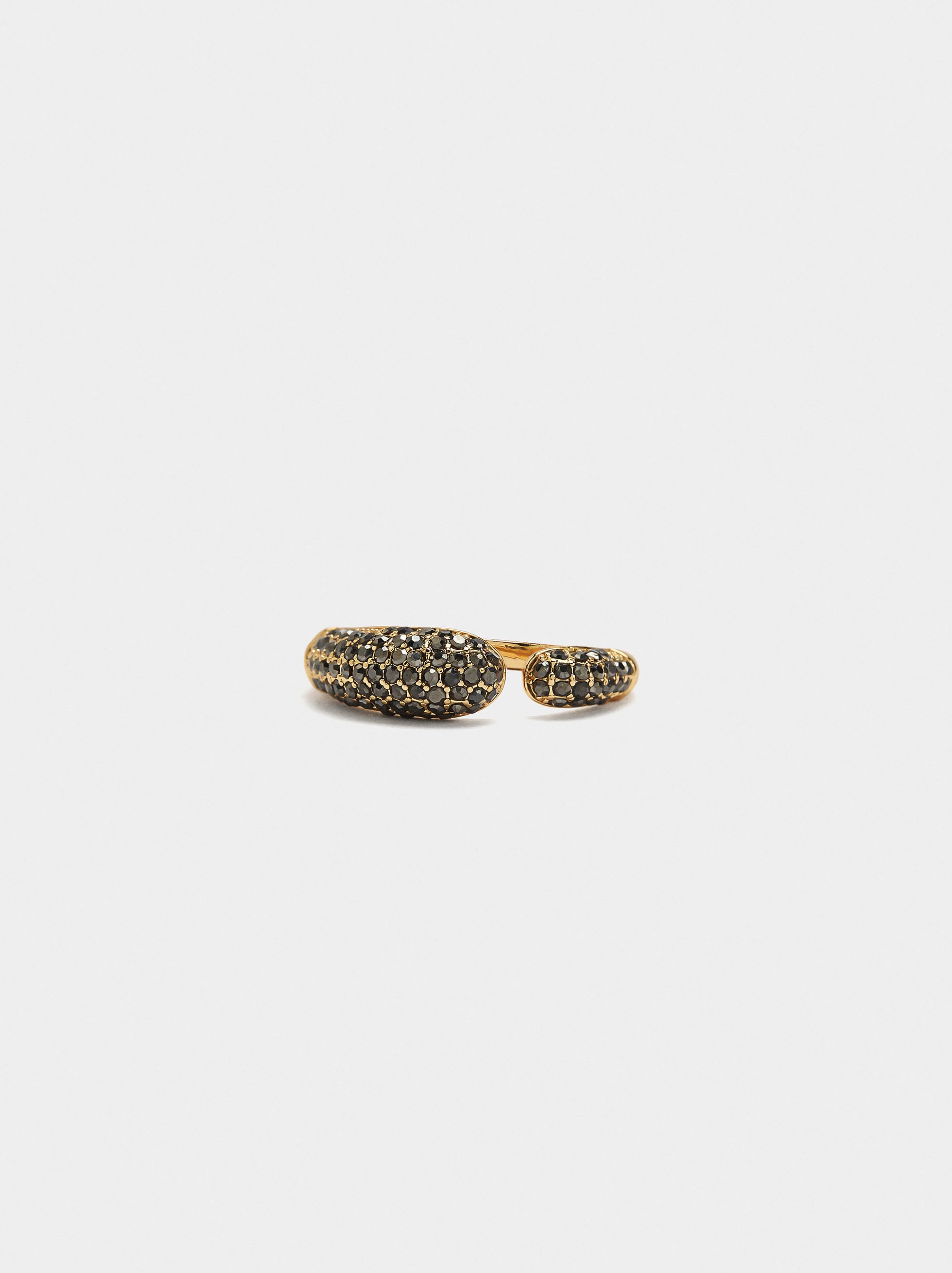 Anillo Abierto Con Cristales