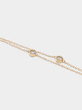 Pulsera Doble De Eslabones Con Circonitas