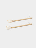 Pendientes Barra Con Perlas De Agua Dulce