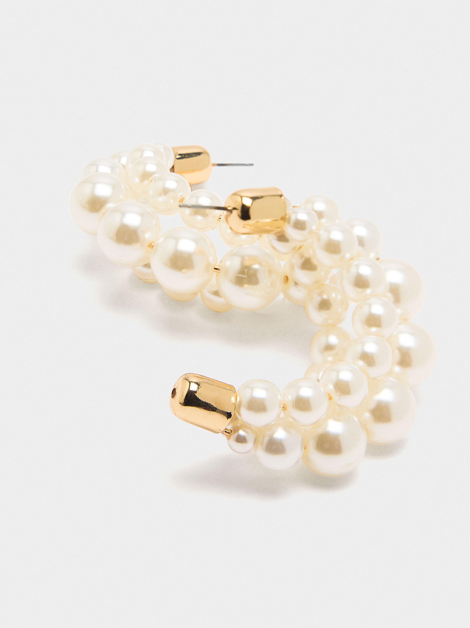 Aros Abiertos Con Perlas