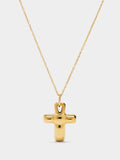 Collar Con Colgante De Cruz - Acero Inoxidable