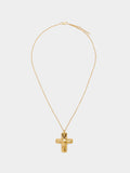 Collar Con Colgante De Cruz - Acero Inoxidable