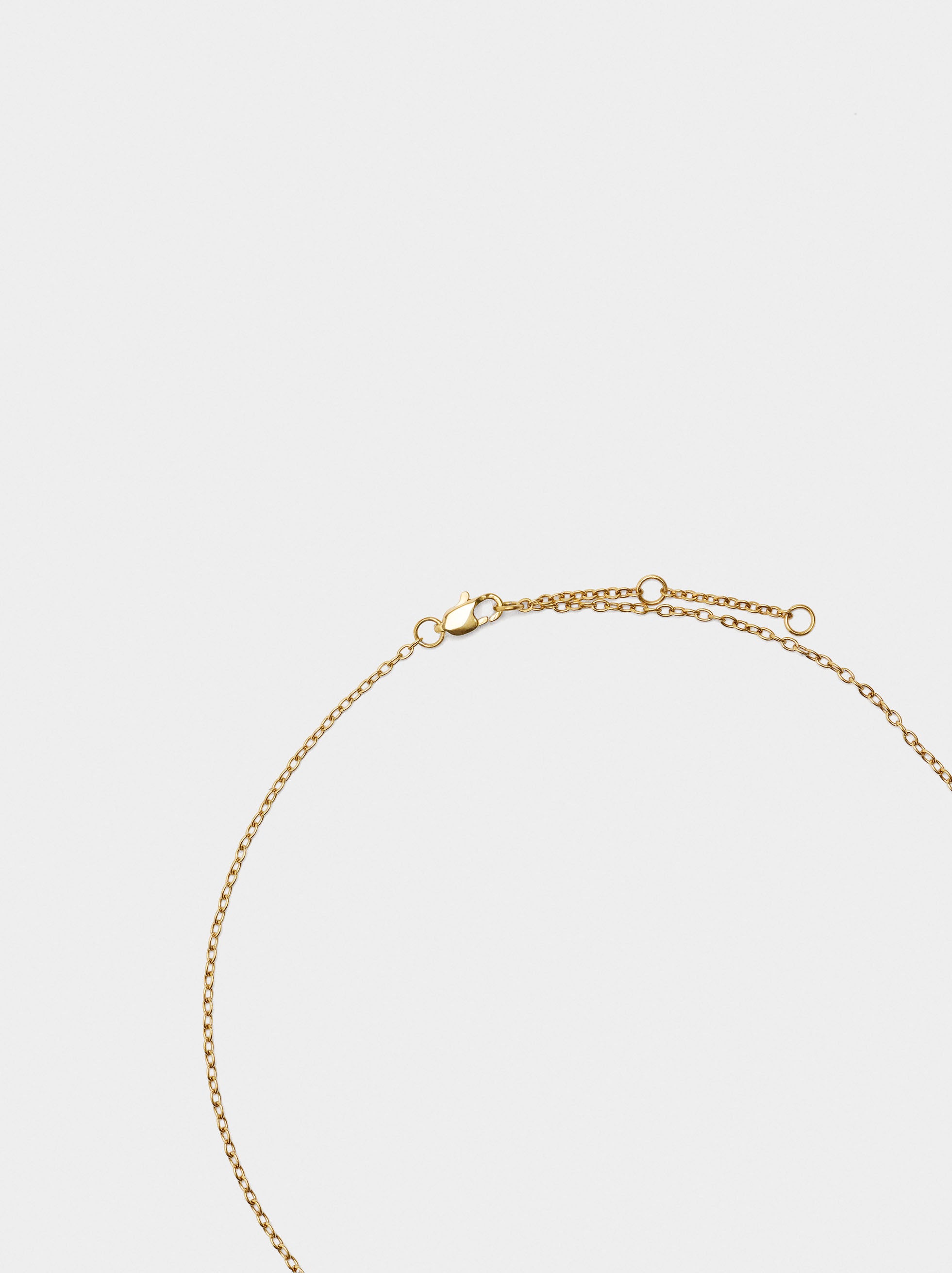 Collar Con Colgante De Cruz - Acero Inoxidable