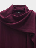 Vestido Midi De Punto Con Bufanda