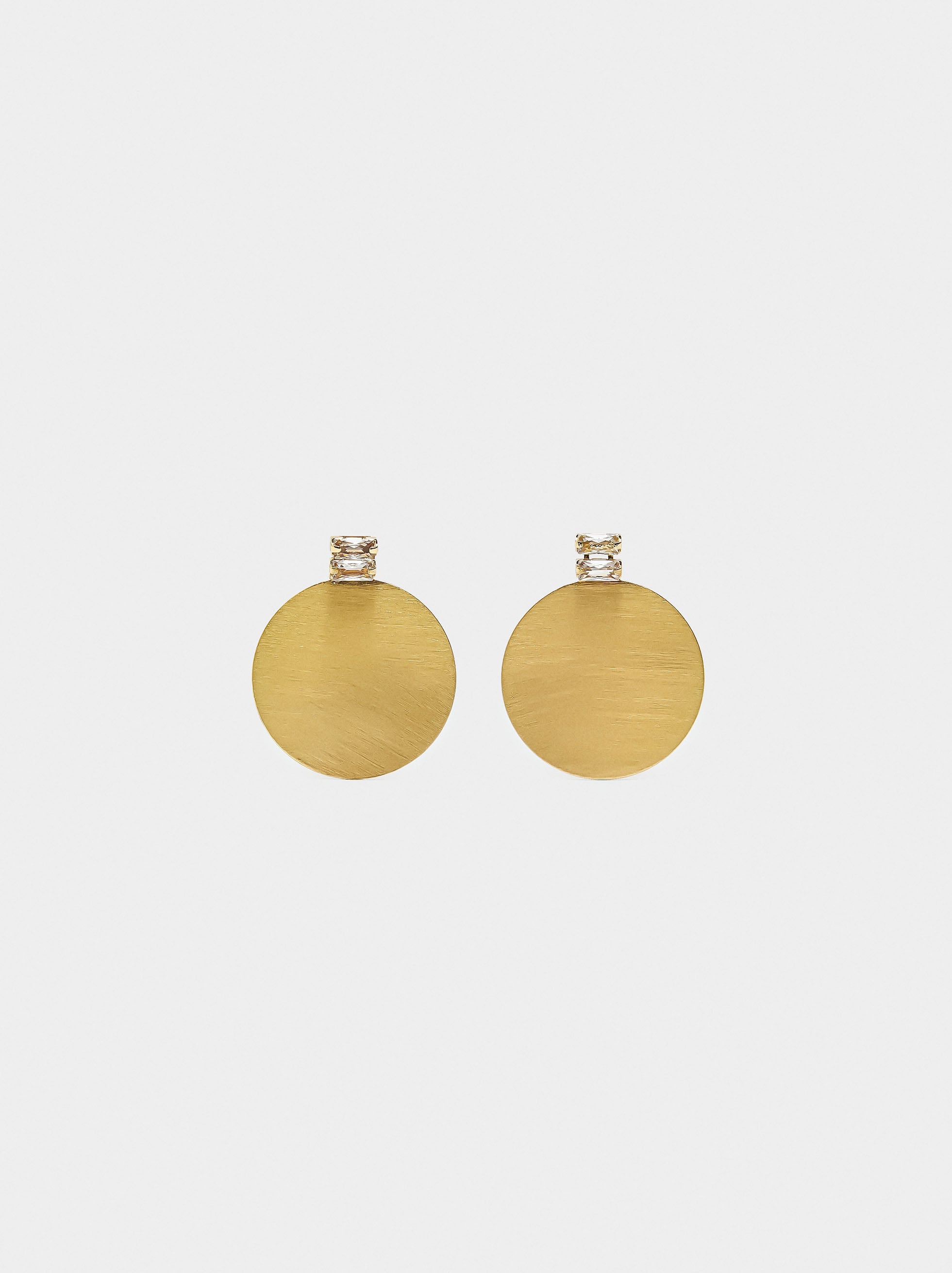 Pendientes Redondos Con Circonitas