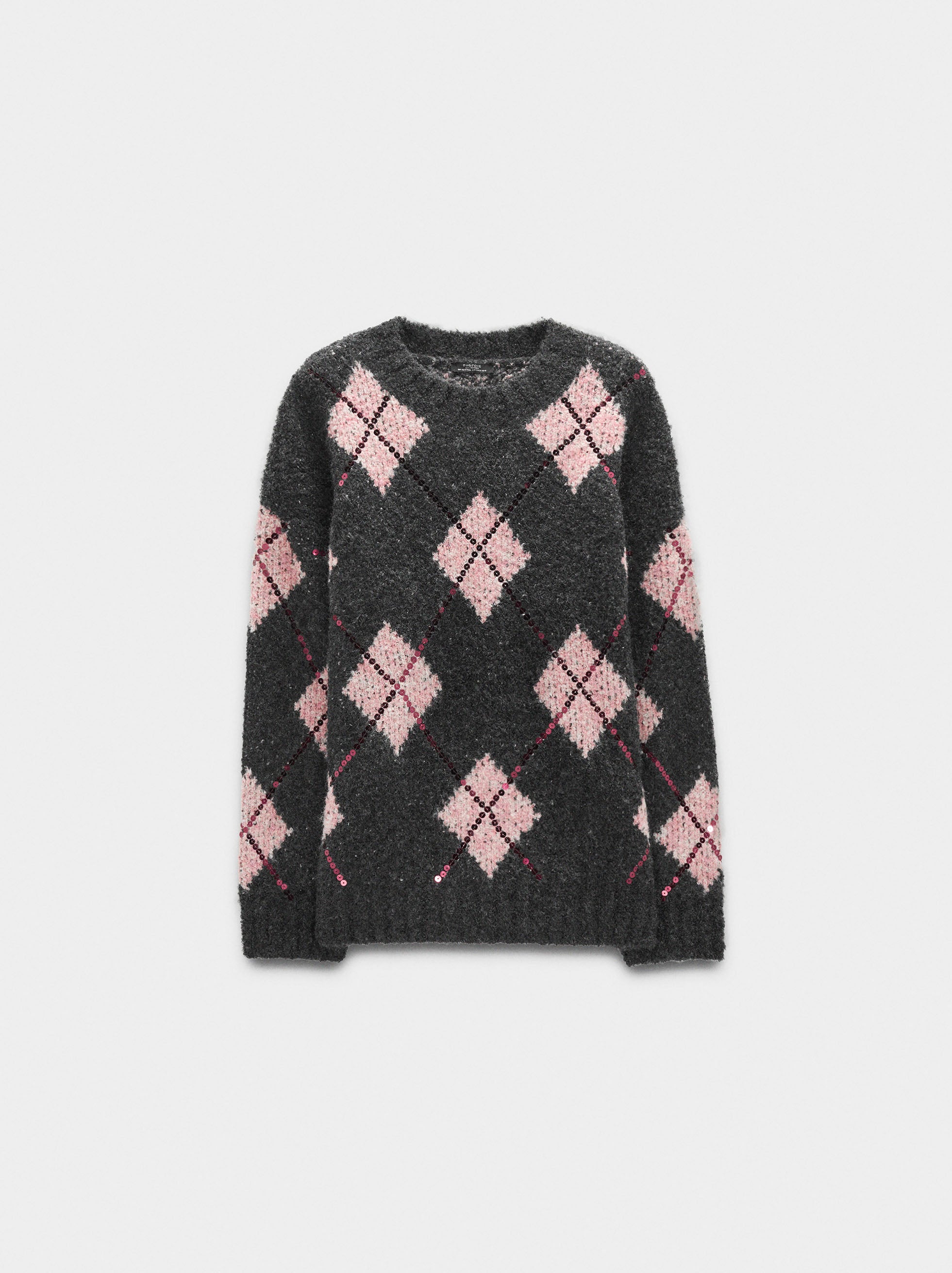 Jersey De Punto Estampado De Rombos