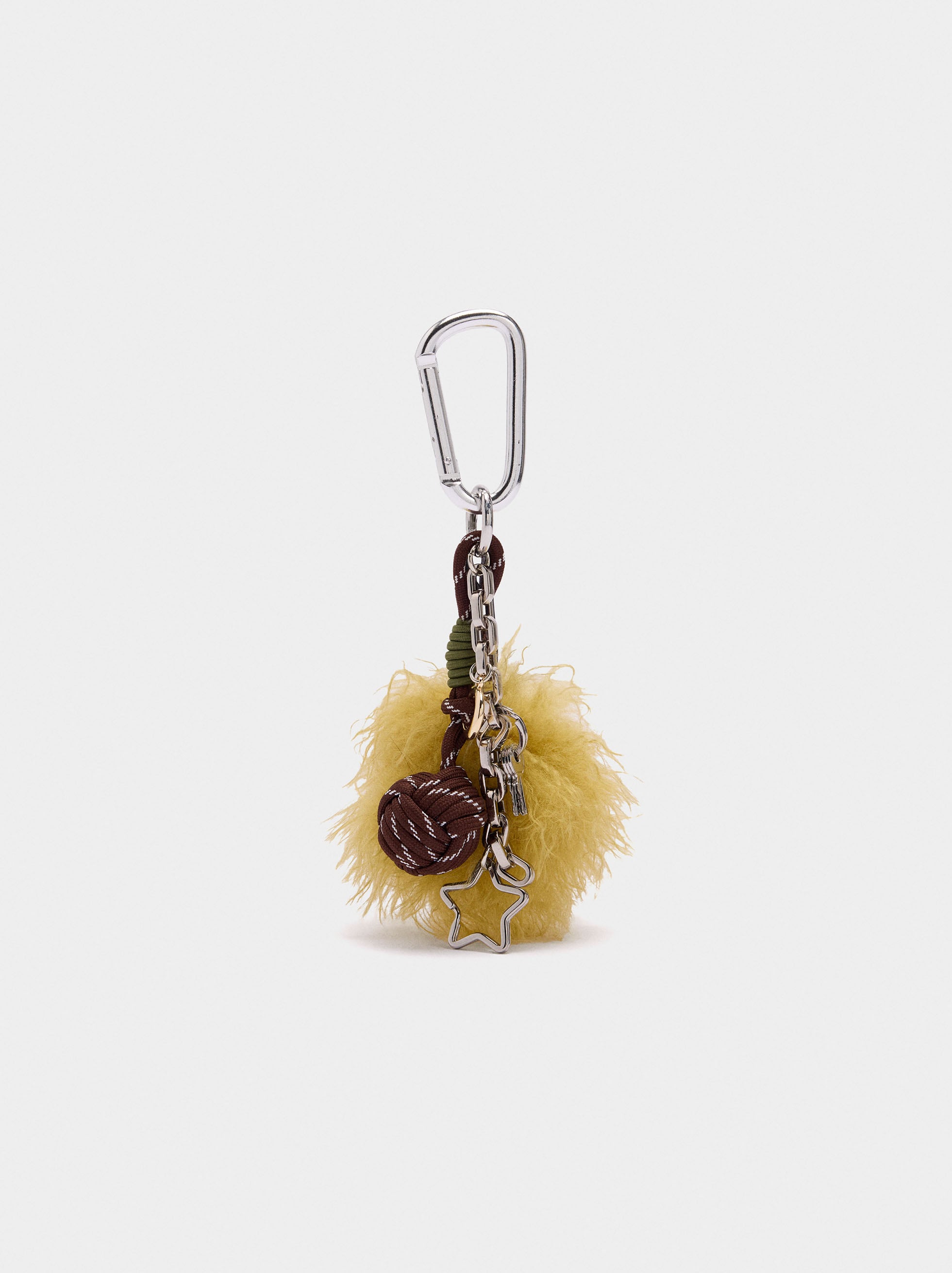 Llavero Charm Pompón Y Estrella