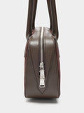 Bolso De Hombro Con Detalles De Piel