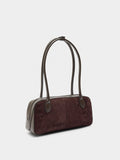 Bolso De Hombro Con Detalles De Piel