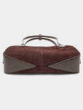 Bolso De Hombro Con Detalles De Piel
