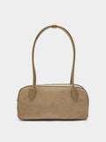 Bolso De Hombro Con Detalles De Piel