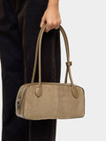 Bolso De Hombro Con Detalles De Piel