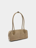 Bolso De Hombro Con Detalles De Piel
