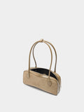 Bolso De Hombro Con Detalles De Piel