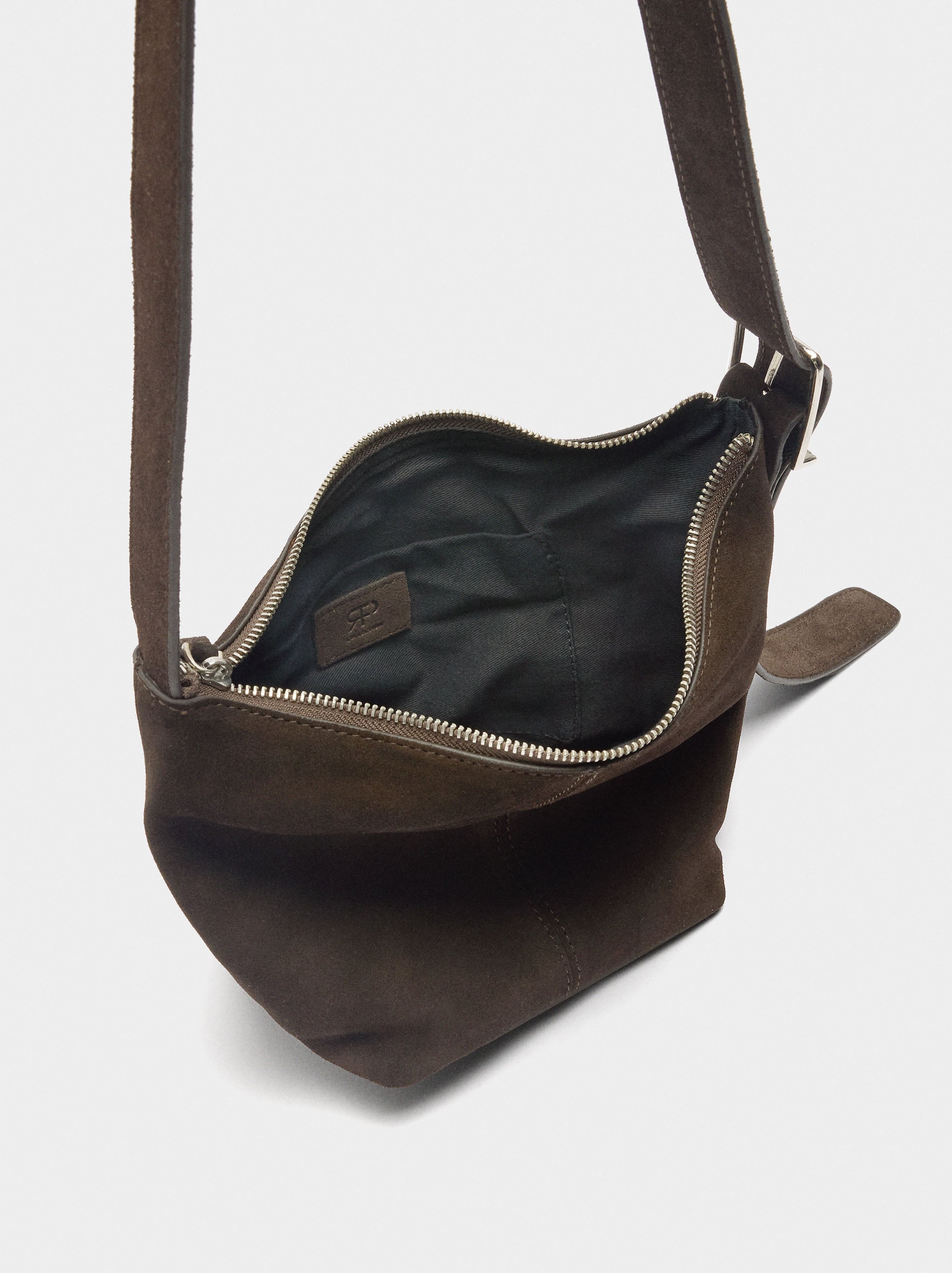 Bolso Bandolera De Piel Lisa