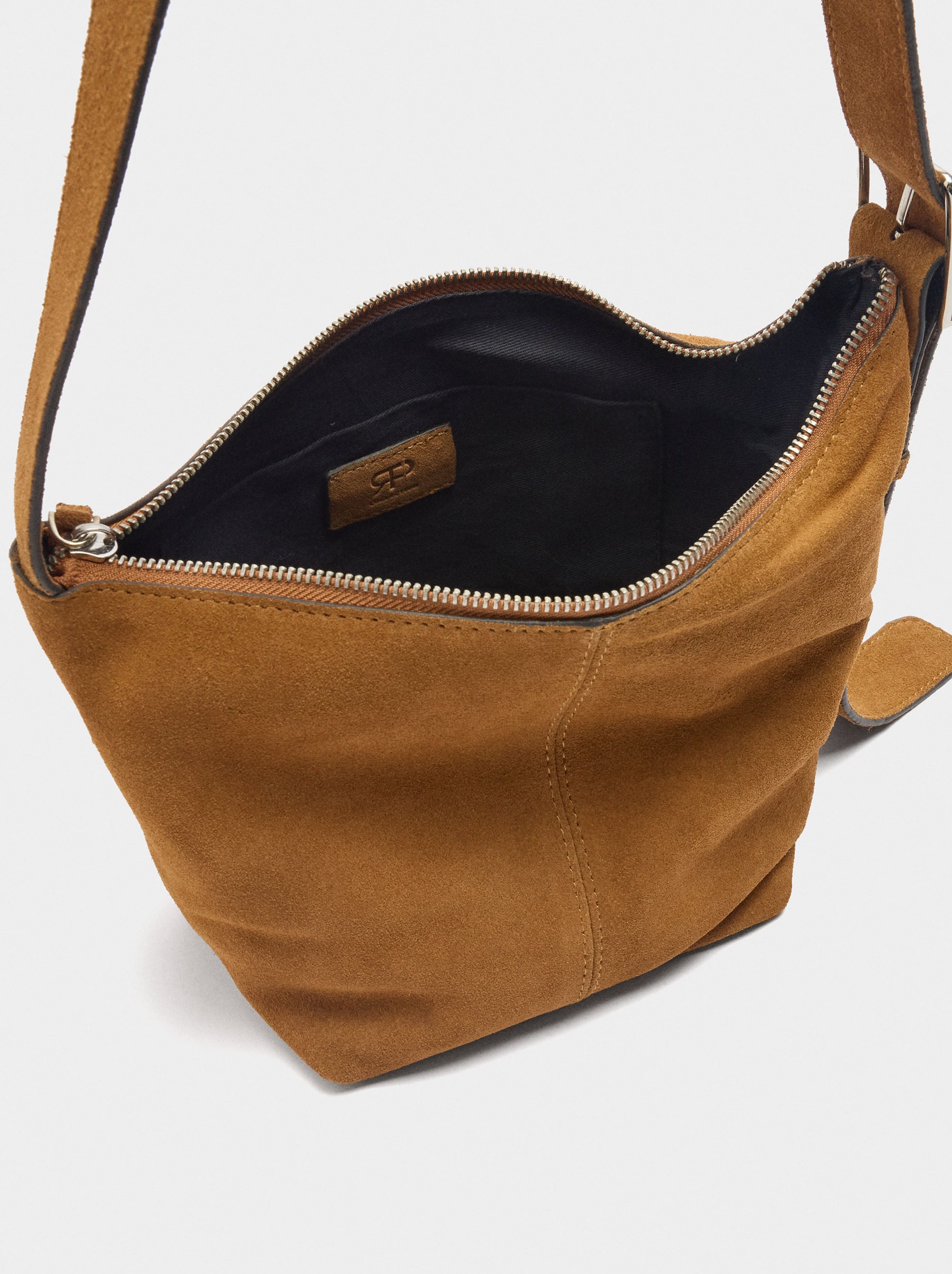 Bolso Bandolera De Piel Lisa