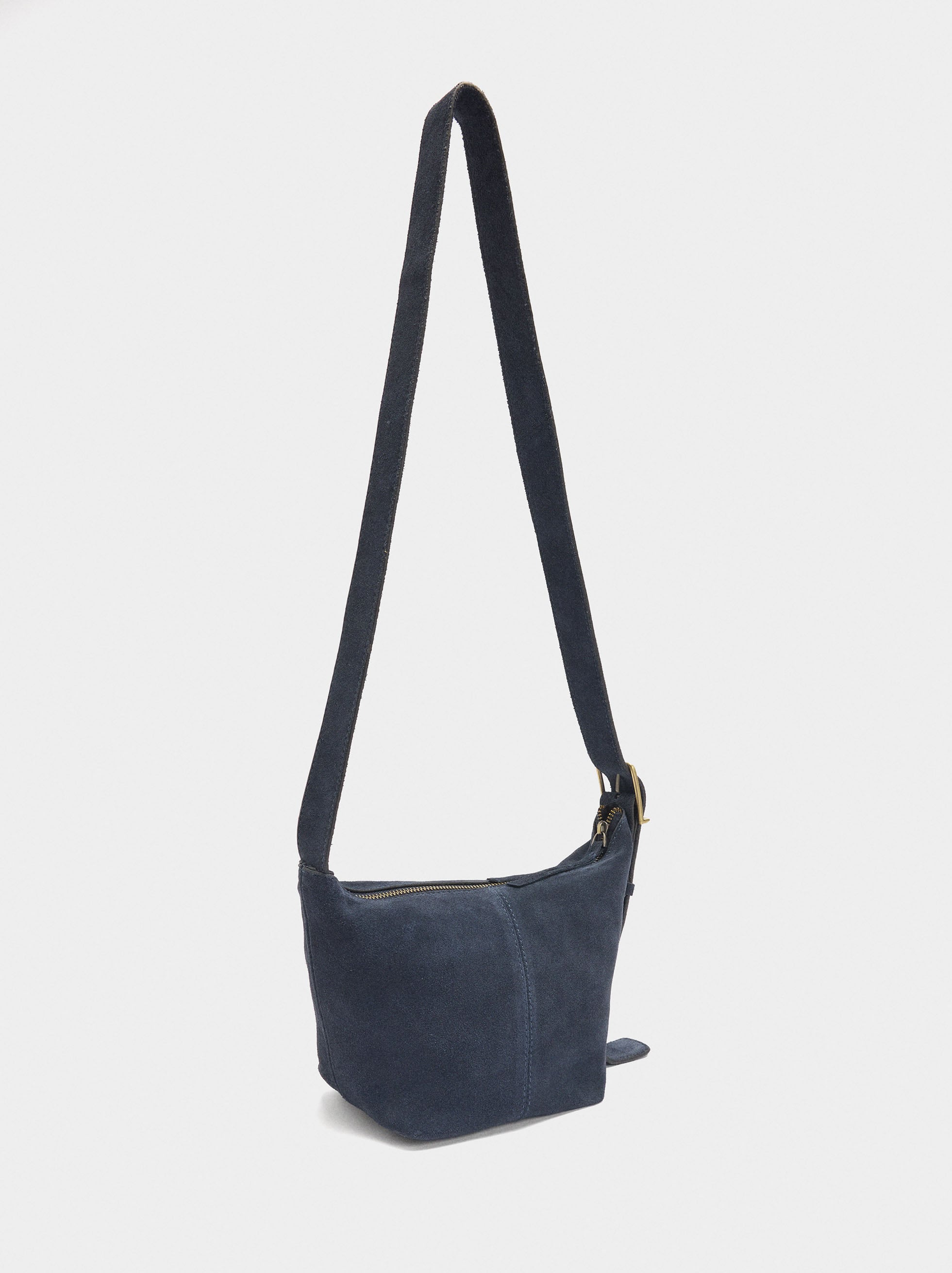Bolso Bandolera De Piel Lisa