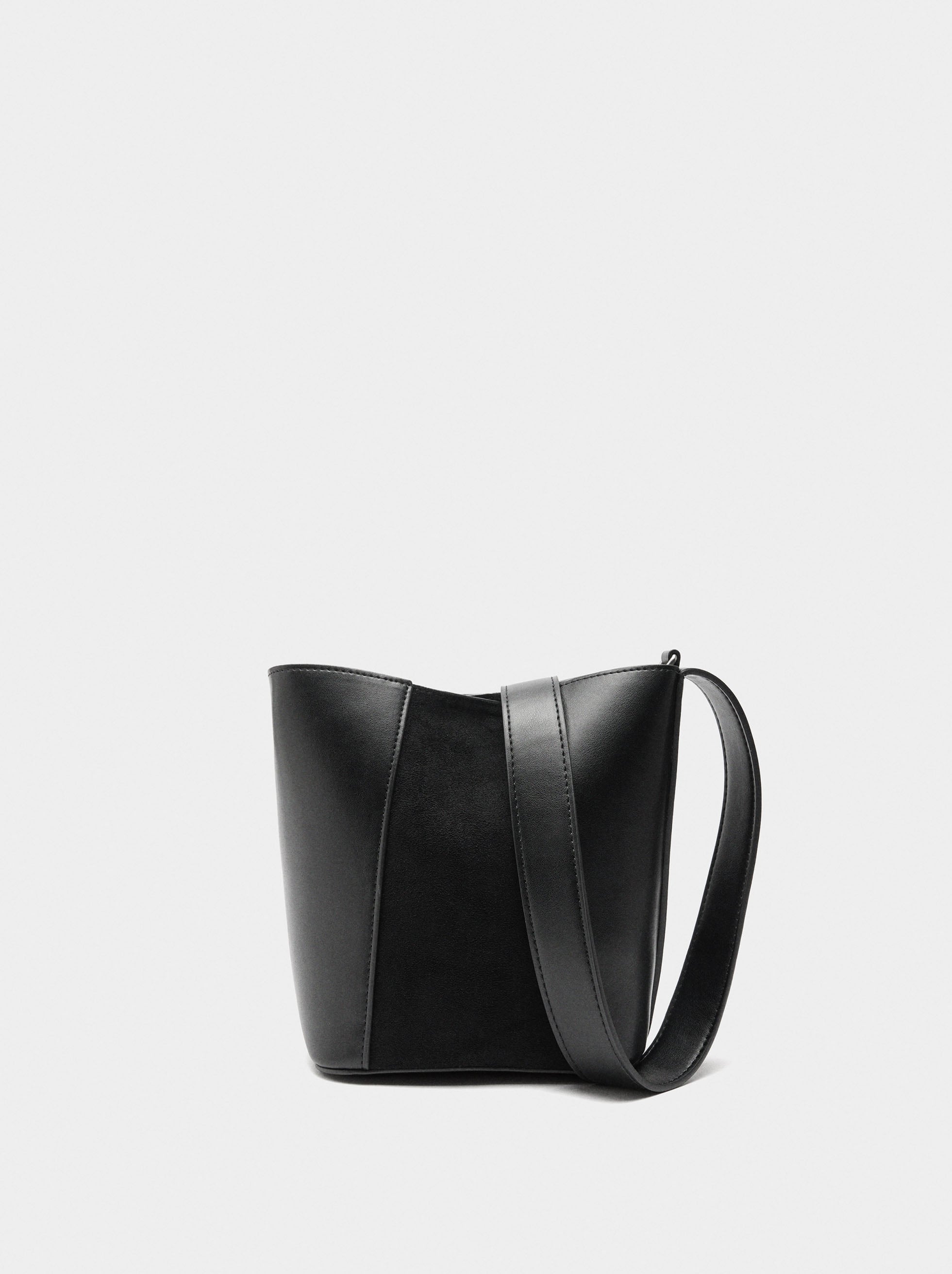 Bolso Bombonera Contraste De Texturas