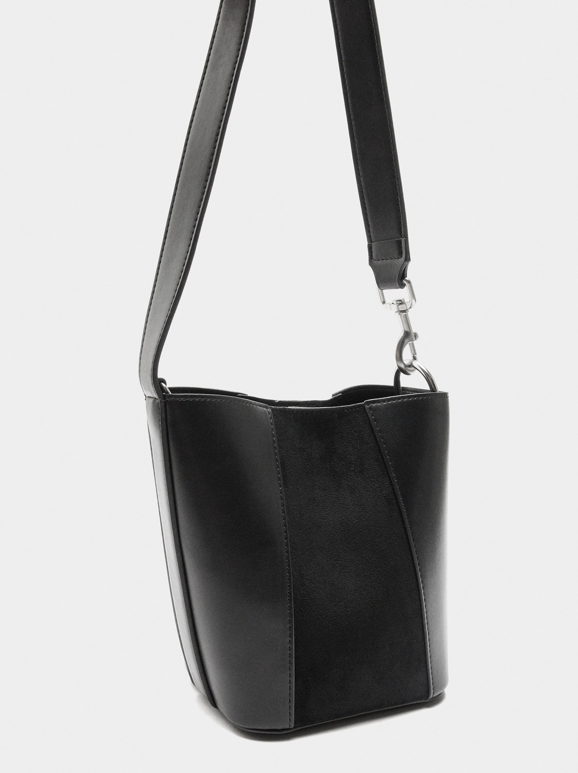 Bolso Bombonera Contraste De Texturas