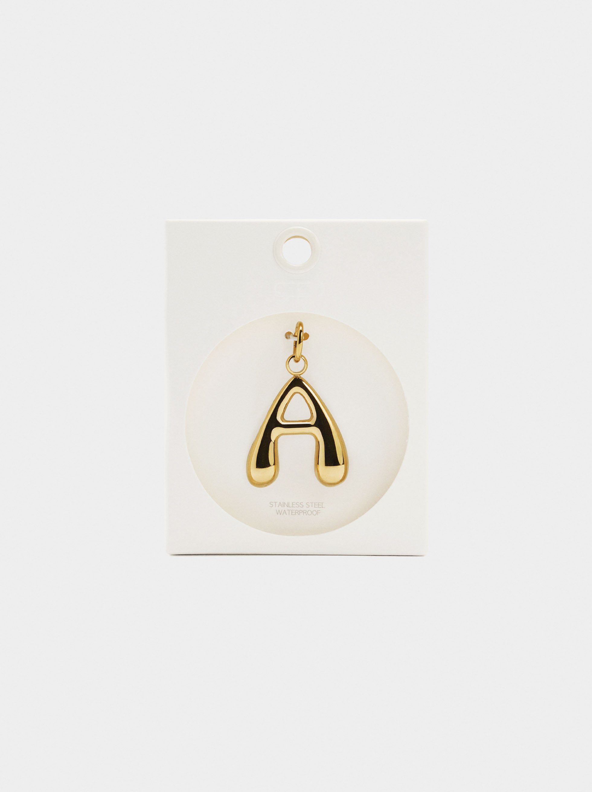 Charm Con Letra - Acero Inoxidable