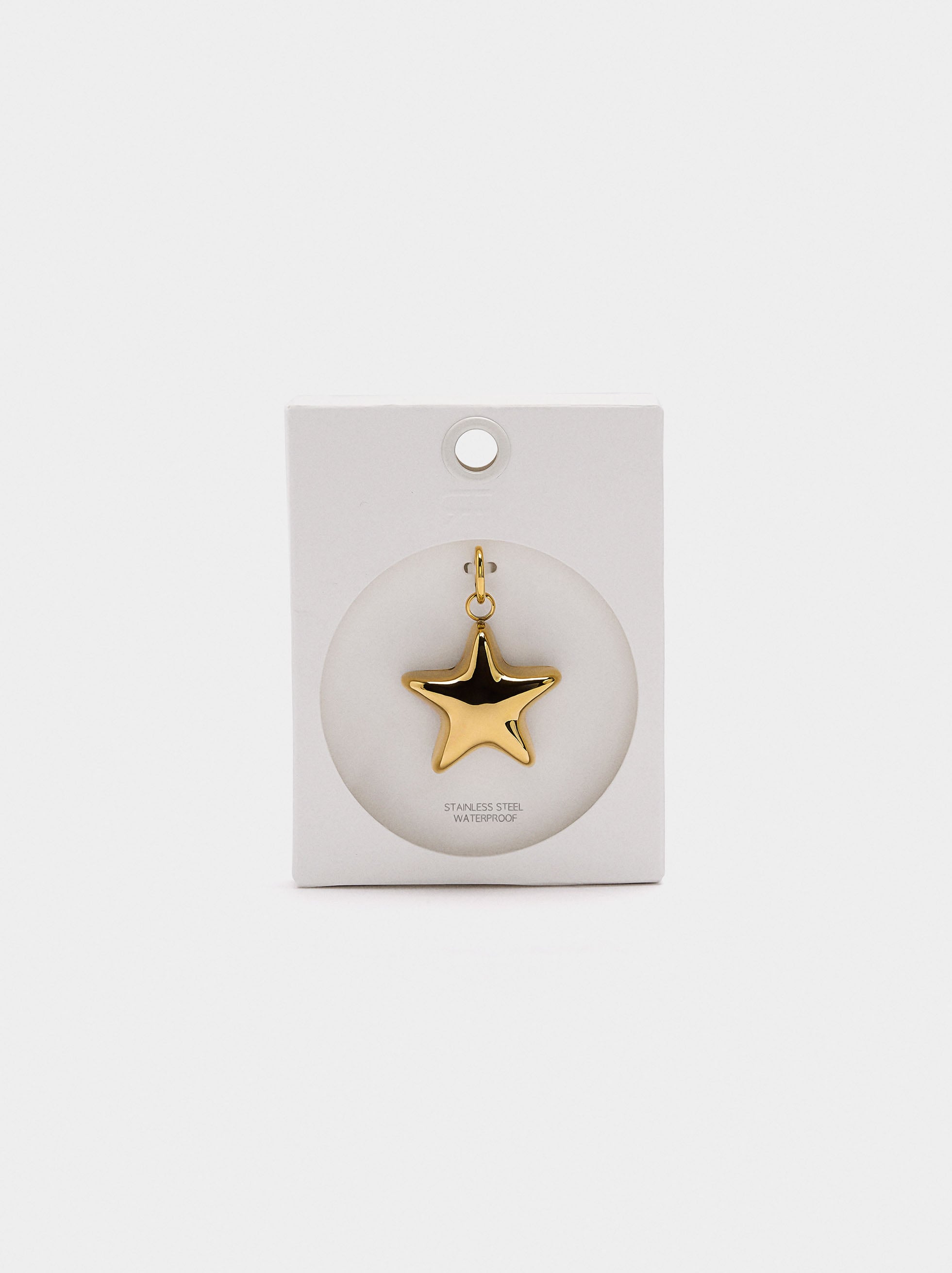 Charm De Estrella - Acero Inoxidable