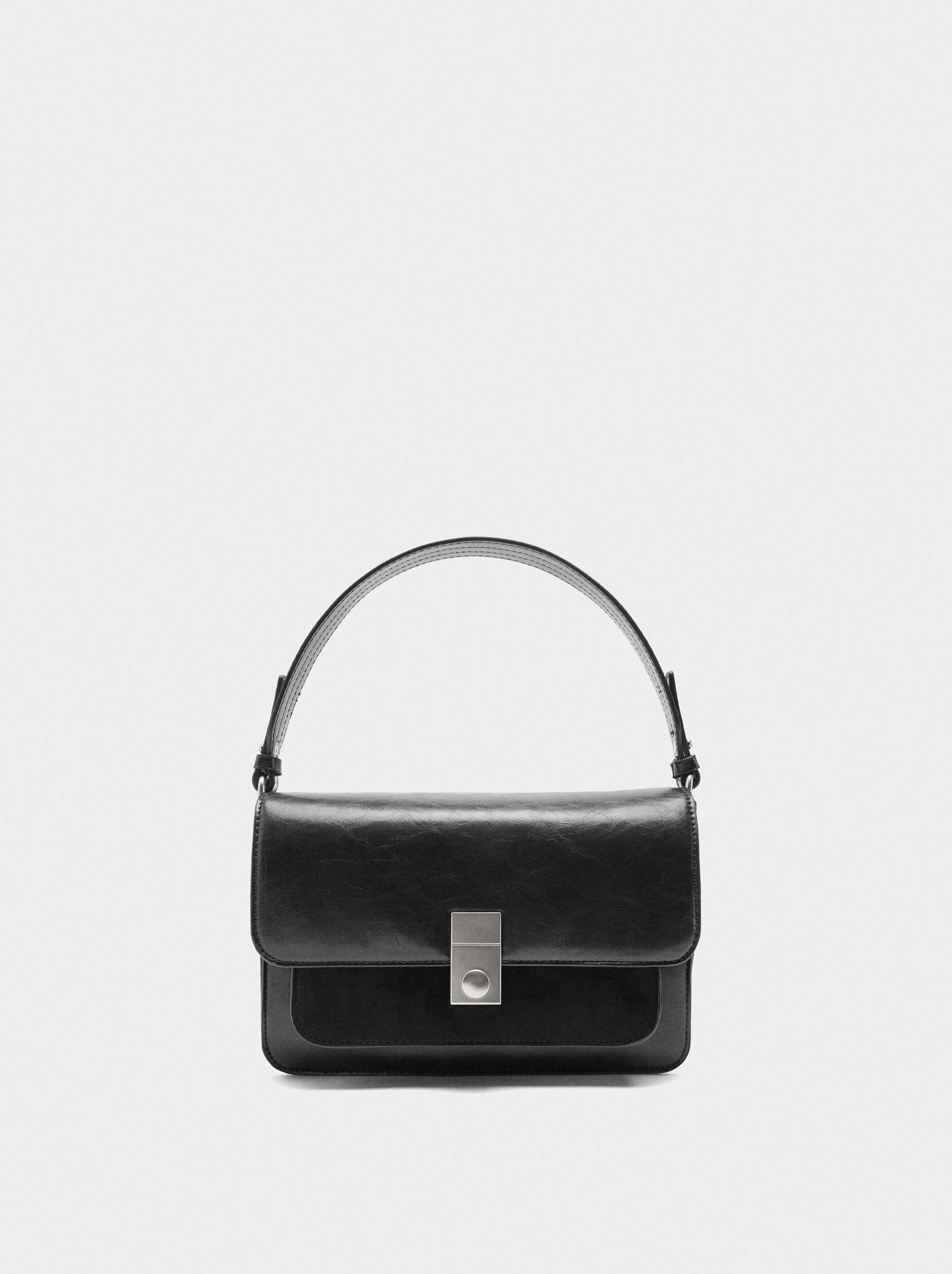 Bolso De Mano Con Solapa