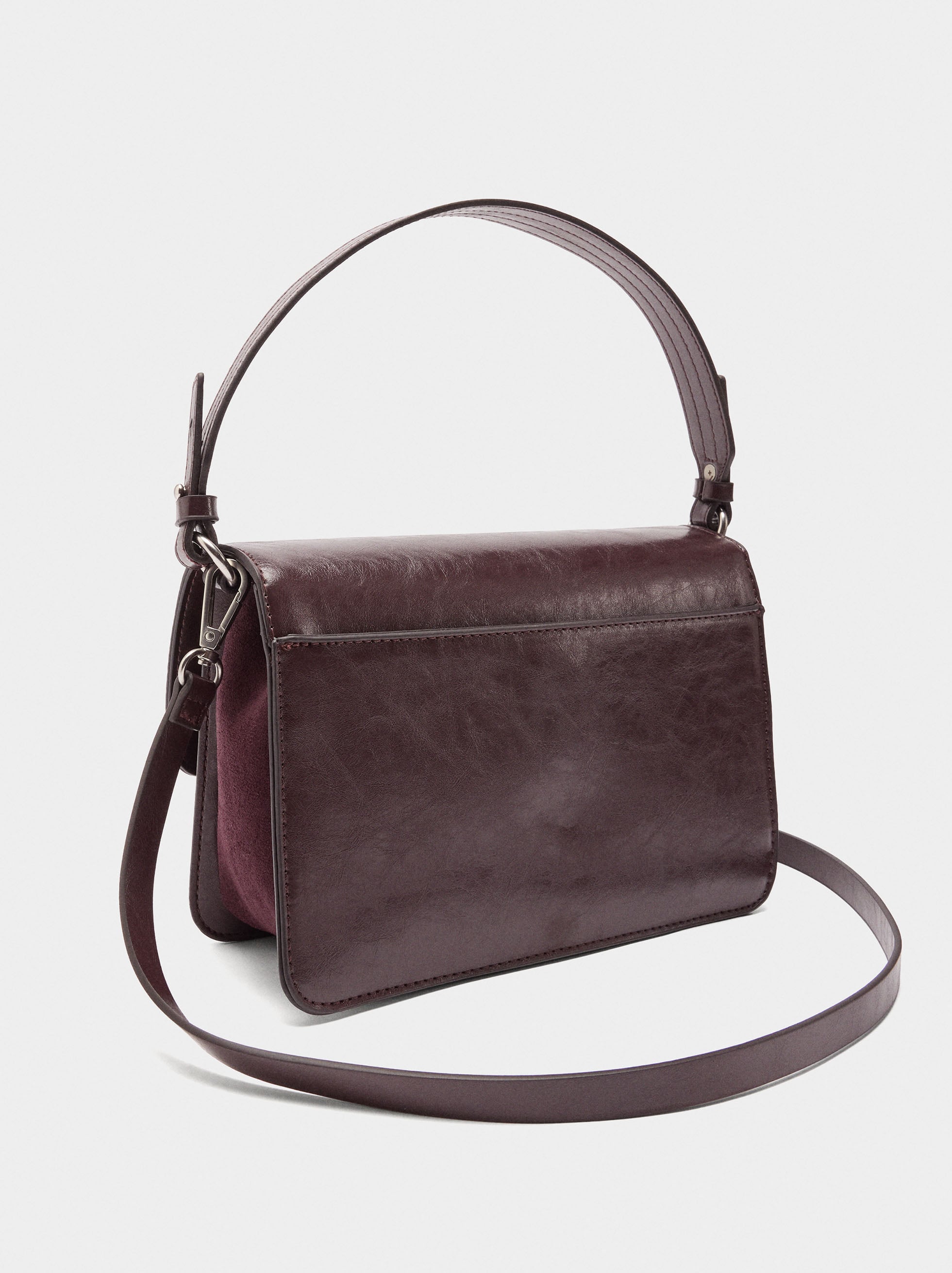 Bolso De Mano Con Solapa