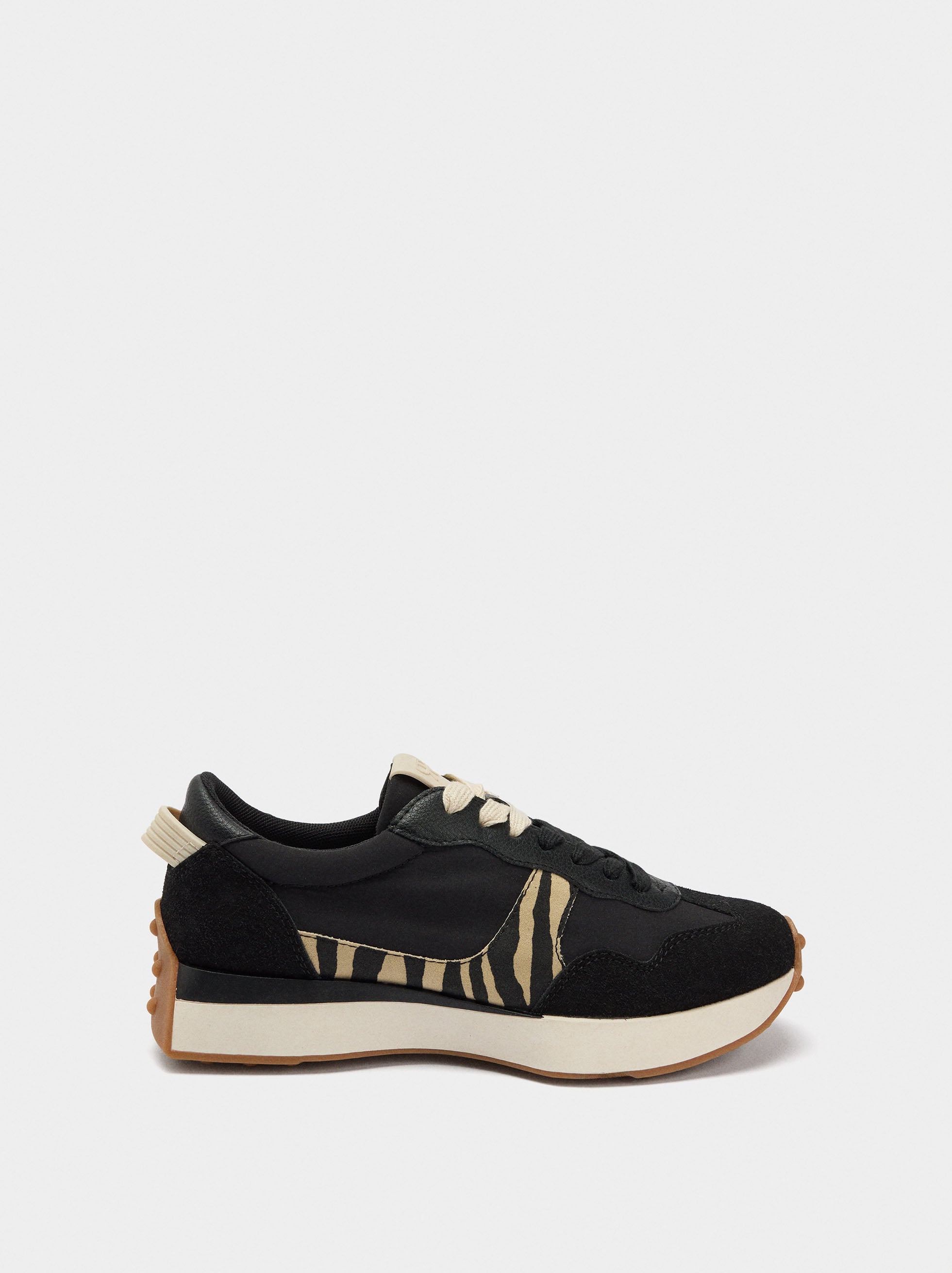 Zapatillas Con Detalles Estampado Animal