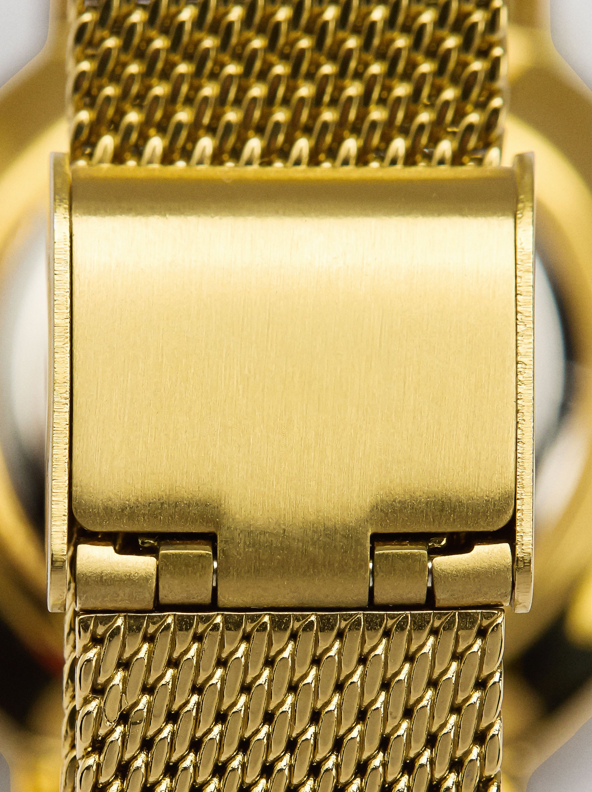 Reloj De Malla Metálica De Acero Inoxidable