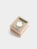 Reloj Bicolor Con Punto Metálico De Acero Inoxidable