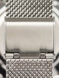 Reloj Bicolor Con Punto Metálico De Acero Inoxidable