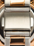 Reloj Bicolor Con Pulsera De Acero Inoxidable