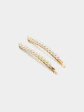 Set De Ganchos Con Perlas