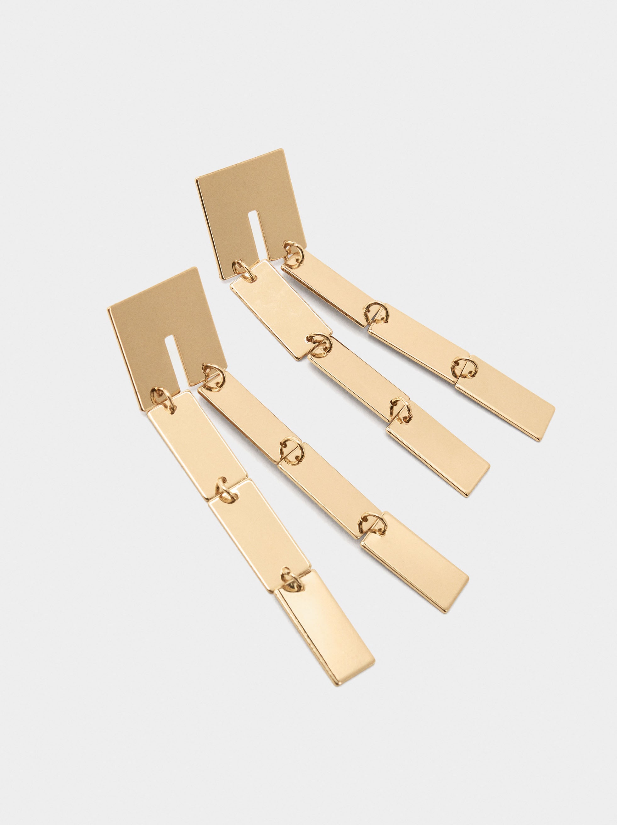 Pendientes Largos Efecto Doble