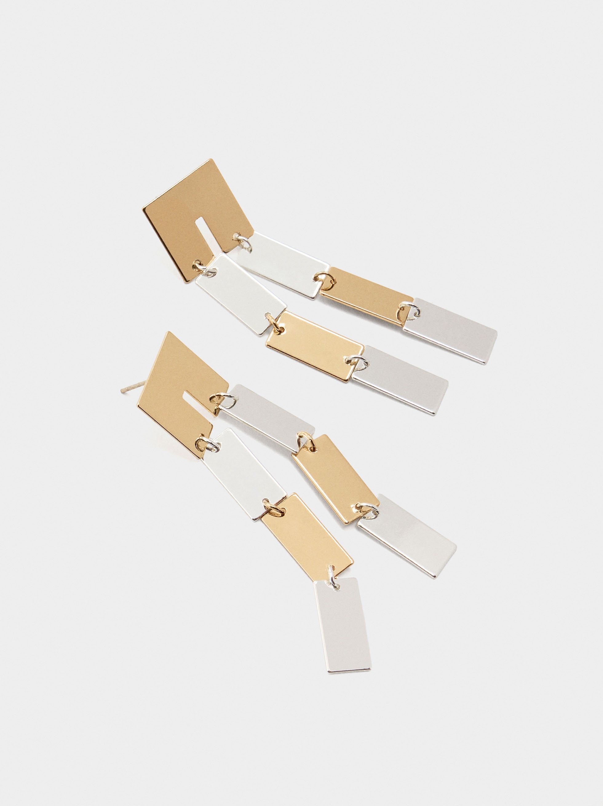 Pendientes Largos Efecto Doble