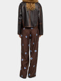 Pantalón Fluido Estampado De Círculos