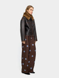 Pantalón Fluido Estampado De Círculos