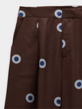 Pantalón Fluido Estampado De Círculos