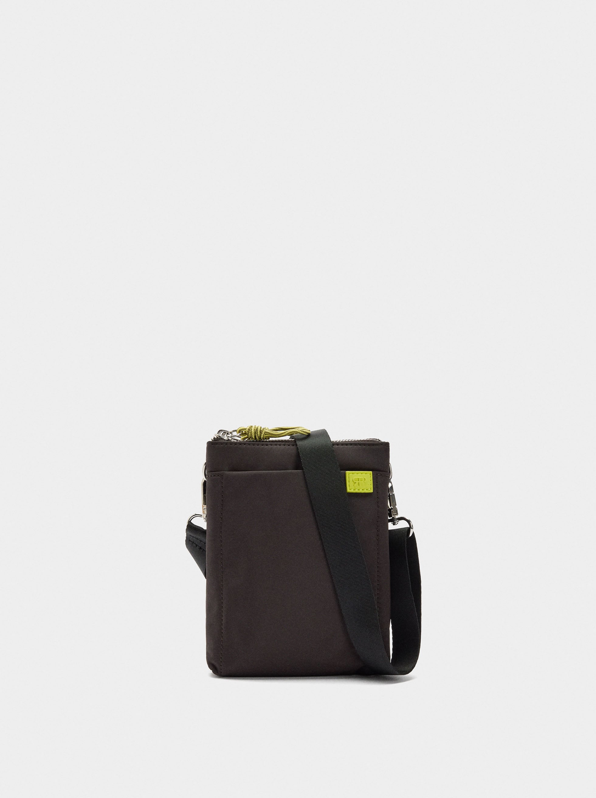 Bolso Bandolera Doble De Nylon