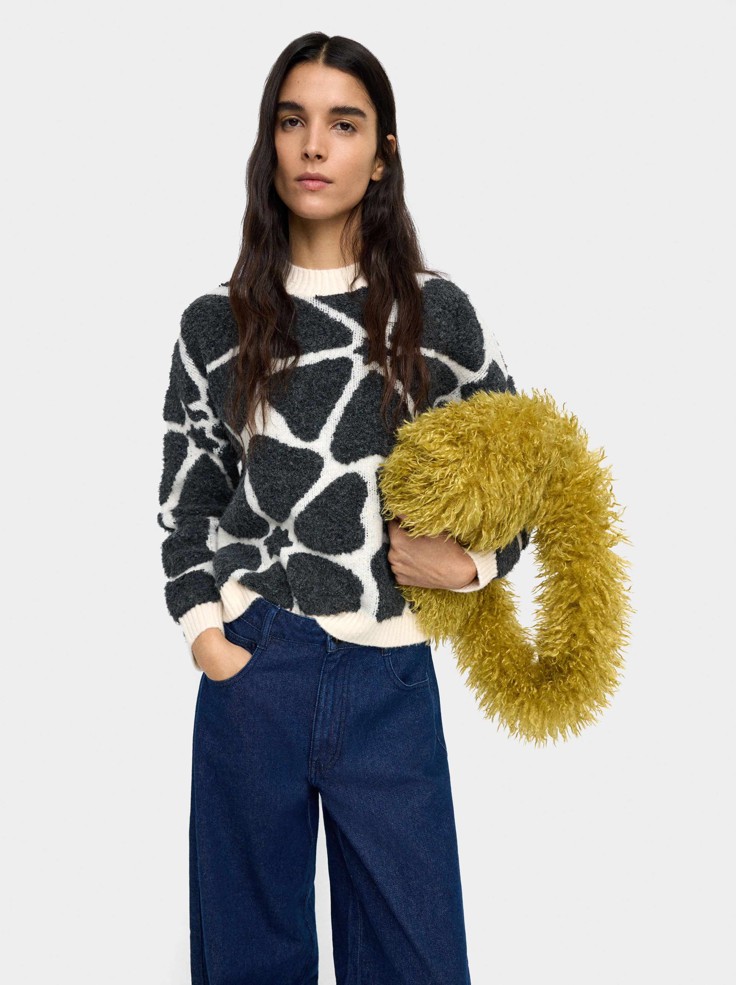 Jersey De Punto Jacquard