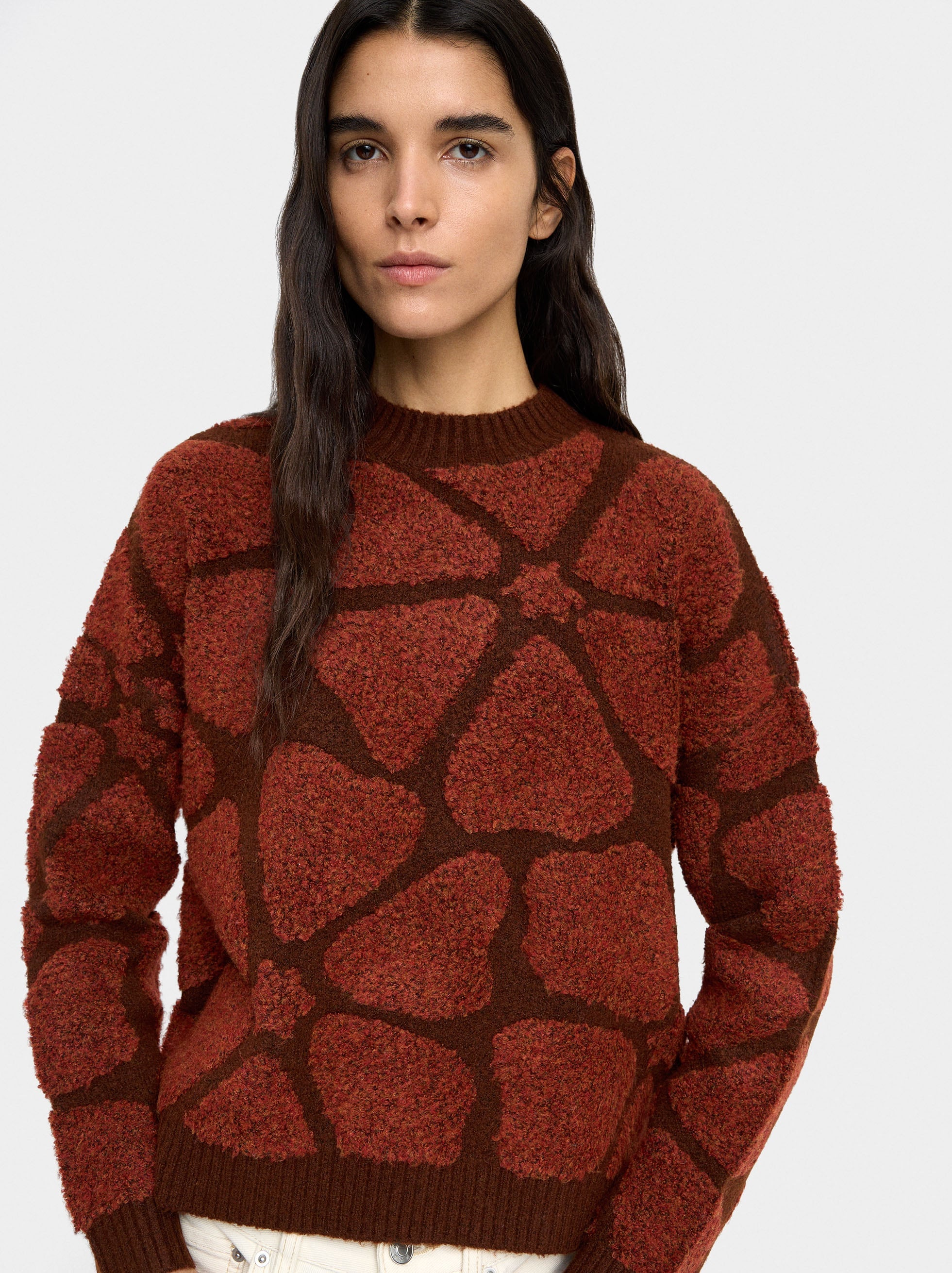 Jersey De Punto Jacquard