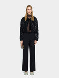 Cardigan Con Lentejuelas Y Lazo