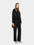 Cardigan Con Lentejuelas Y Lazo