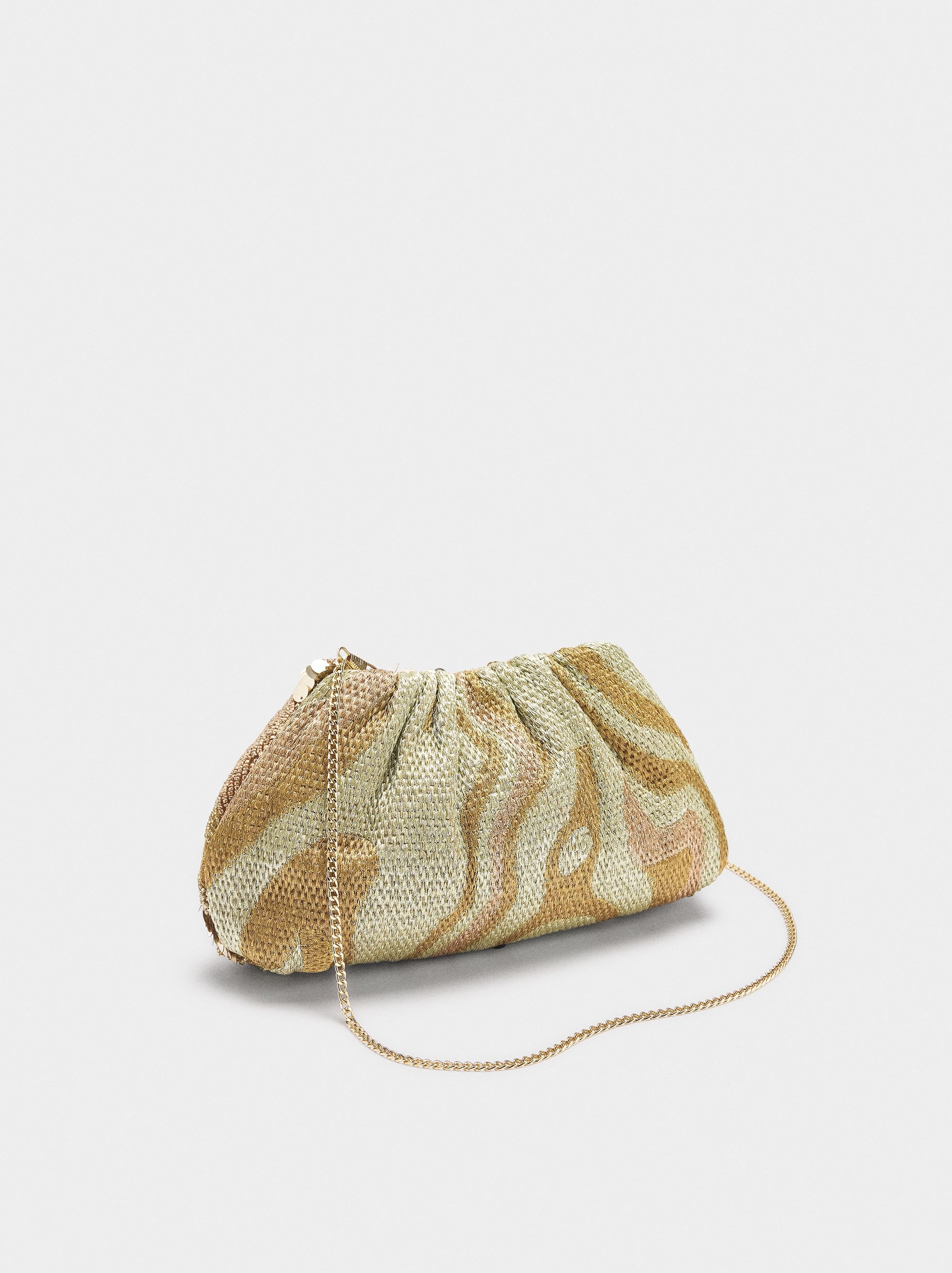 Bolso De Fiesta Con Abalorios Y Lentejuelas