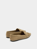 Mocasines De Piel Con Flecos