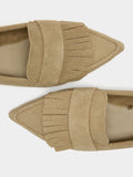 Mocasines De Piel Con Flecos